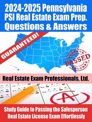 cover image of 2024-2025 Pennsylvania PSI Real Estate Exam Prep Questions & Answers
